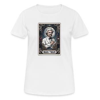 Tarot Card by Mark Twain - Women's Breathable T-Shirt - white - Front - AI Model Female 172 dark (172cm)