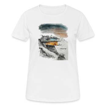 Vivre sur la Villa du Haut - T-shirt respirant Femme - blanc - Devant - AI Model Female 172 dark (172cm)