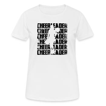 Cheerleader - Frauen T-Shirt atmungsaktiv - Weiß - Vorne - AI Model Female 172 dark (172cm)