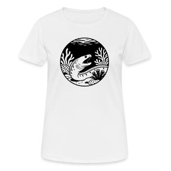 Moray eels - Women's Breathable T-Shirt - white - Front - AI Model Female 172 dark (172cm)