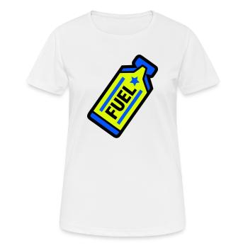 Sports d’endurance au gel énergétique Fuel Energy - T-shirt respirant Femme - blanc - Devant - AI Model Female 172 dark (172cm)