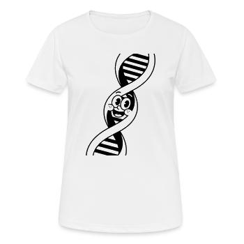 DNA - Women's Breathable T-Shirt - white - Front - AI Model Female 172 dark (172cm)