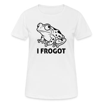 Ich habe es vergessen - Frauen T-Shirt atmungsaktiv - Weiß - Vorne - AI Model Female 172 dark (172cm)
