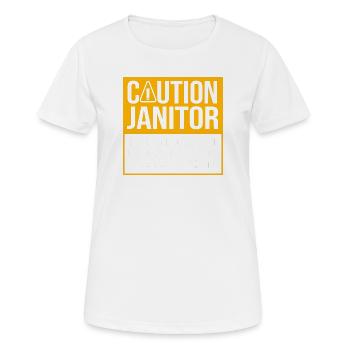 gardien - T-shirt respirant Femme - blanc - Devant - AI Model Female 172 dark (172cm)