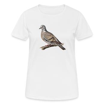 Turteltaube-Naturillustration - Frauen T-Shirt atmungsaktiv - Weiß - Vorne - AI Model Female 172 dark (172cm)
