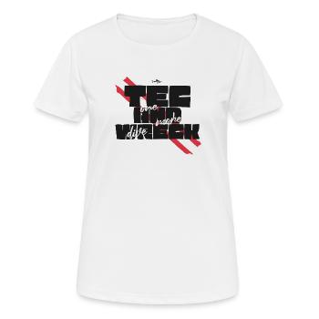 Tec & Wreck Scuba Diving Technical Diver - Women's Breathable T-Shirt - white - Front - AI Model Female 172 dark (172cm)