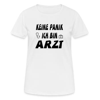 Arzt - Frauen T-Shirt atmungsaktiv - Weiß - Vorne - AI Model Female 172 dark (172cm)