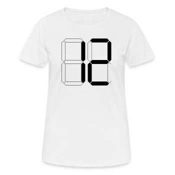 NUMÉRO 12 Douze Cadeaux d’anniversaire numériques - T-shirt respirant Femme - blanc - Devant - AI Model Female 172 dark (172cm)
