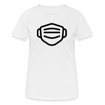 masque - T-shirt respirant Femme - blanc - Devant - AI Model Female 172 dark (172cm)