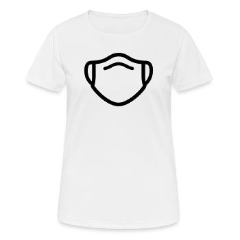 masque - T-shirt respirant Femme - blanc - Devant - AI Model Female 172 dark (172cm)