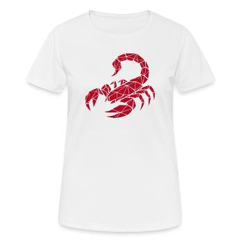 Skorpion – Kraft & Geheimnis - Frauen T-Shirt atmungsaktiv - Weiß - Vorne - AI Model Female 172 dark (172cm)