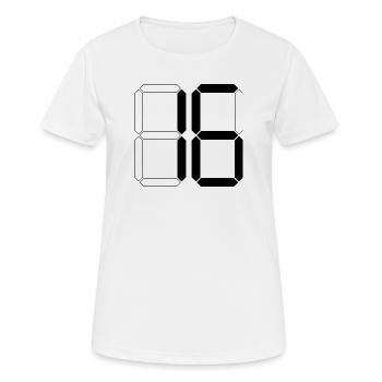 NUMÉRO 16 Seize Cadeaux d’anniversaire numériques - T-shirt respirant Femme - blanc - Devant - AI Model Female 172 dark (172cm)