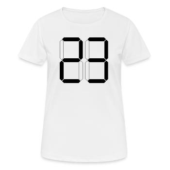 NUMBER 23 Twenty-Three Basket Gift Digital - Women's Breathable T-Shirt - white - Front - AI Model Female 172 dark (172cm)