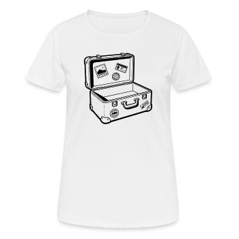 reise - Frauen T-Shirt atmungsaktiv - Weiß - Vorne - AI Model Female 172 dark (172cm)