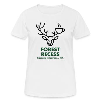 Cerf avec Coupe dans la forêt - T-shirt respirant Femme - blanc - Devant - AI Model Female 172 dark (172cm)