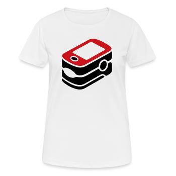 Pulsoximeter Sauerstoff Medizin - Frauen T-Shirt atmungsaktiv - Weiß - Vorne - AI Model Female 172 dark (172cm)