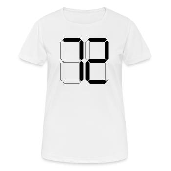 NUMÉRO 72 Soixante-douze Cadeaux Numériques - T-shirt respirant Femme - blanc - Devant - AI Model Female 172 dark (172cm)