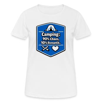 Motorhome camping camping - Women's Breathable T-Shirt - white - Front - AI Model Female 172 dark (172cm)