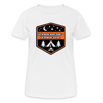 Camper van, panel van, motorhome - Women's Breathable T-Shirt - white - Front - AI Model Female 172 dark (172cm)
