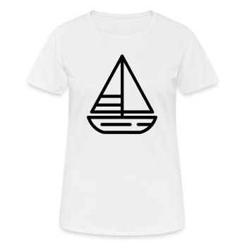 Segelschiff - Frauen T-Shirt atmungsaktiv - Weiß - Vorne - AI Model Female 172 dark (172cm)