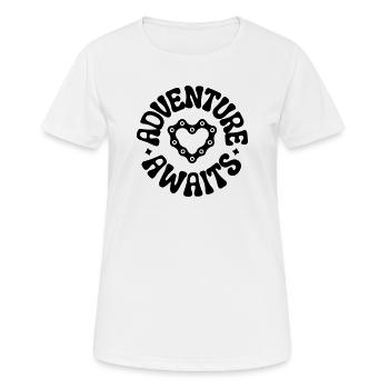 cycling - Women's Breathable T-Shirt - white - Front - AI Model Female 172 dark (172cm)