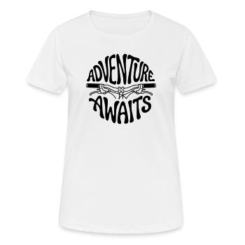 bicyclette - T-shirt respirant Femme - blanc - Devant - AI Model Female 172 dark (172cm)