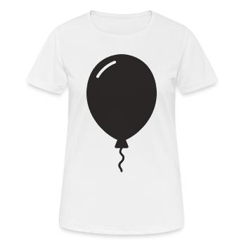Luftballon – Party, Leichtigkeit & Gute Laune - Frauen T-Shirt atmungsaktiv - Weiß - Vorne - AI Model Female 172 dark (172cm)