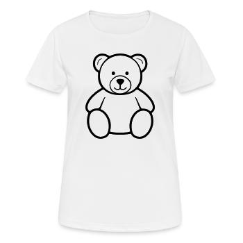 bear - Women's Breathable T-Shirt - white - Front - AI Model Female 172 dark (172cm)