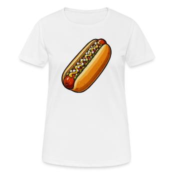 sandwich-1 - Women's Breathable T-Shirt - white - Front - AI Model Female 172 dark (172cm)