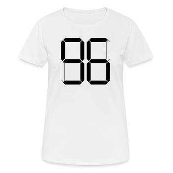 NUMÉRO 96 Quatre-vingt-seize Cadeaux Numériques - T-shirt respirant Femme - blanc - Devant - AI Model Female 172 dark (172cm)