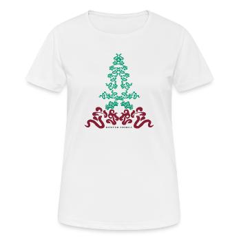 Énergie enracinée - T-shirt respirant Femme - blanc - Devant - AI Model Female 172 dark (172cm)