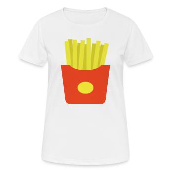 Frites - T-shirt respirant Femme - blanc - Devant - AI Model Female 172 dark (172cm)
