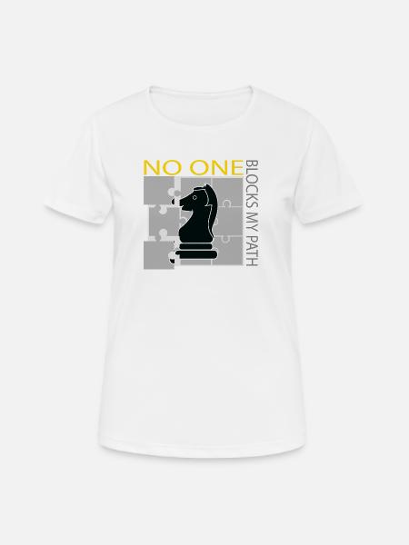 Chess Knight Puzzle Streetwear T-Shirt - Women's Breathable T-Shirt - white