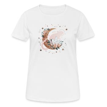 Himmlische Mondratte - Frauen T-Shirt atmungsaktiv - Weiß - Vorne - AI Model Female 172 dark (172cm)