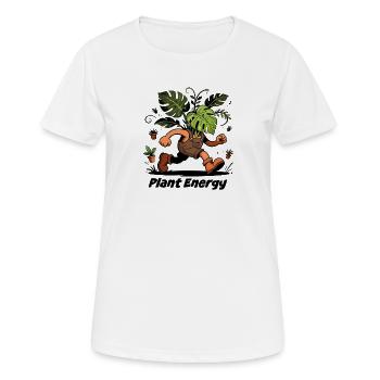 Monstera plante en Plein Chaos Jungle - T-shirt respirant Femme - blanc - Devant - AI Model Female 172 dark (172cm)