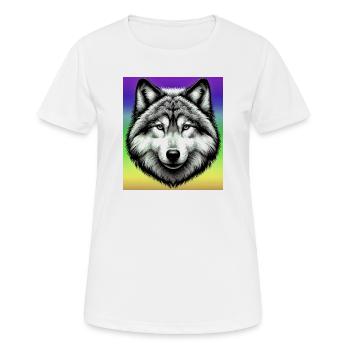 Wolf - Women's Breathable T-Shirt - white - Front - AI Model Female 172 dark (172cm)