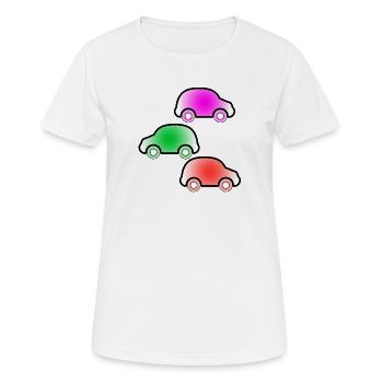 Automobiles - T-shirt respirant Femme - blanc - Devant - AI Model Female 172 dark (172cm)