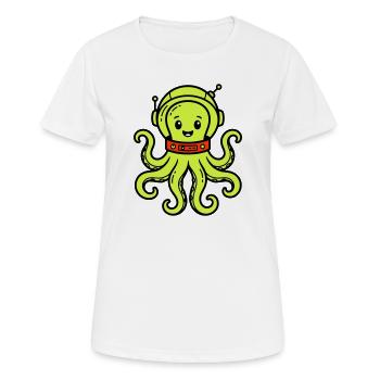 Niedlicher Alien - Frauen T-Shirt atmungsaktiv - Weiß - Vorne - AI Model Female 172 dark (172cm)