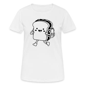 Kawaii sandwich - Women's Breathable T-Shirt - white - Front - AI Model Female 172 dark (172cm)