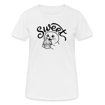 Cupcake - Frauen T-Shirt atmungsaktiv - Weiß - Vorne - AI Model Female 172 dark (172cm)