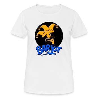 Barjot - Frauen T-Shirt atmungsaktiv - Weiß - Vorne - AI Model Female 172 dark (172cm)