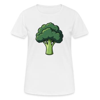 Brocoli - T-shirt respirant Femme - blanc - Devant - AI Model Female 172 dark (172cm)