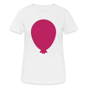 Balloon Shape - Women's Breathable T-Shirt - white - Front - AI Model Female 172 dark (172cm)