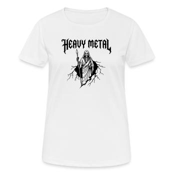 Heavy Metal Musik - Frauen T-Shirt atmungsaktiv - Weiß - Vorne - AI Model Female 172 dark (172cm)