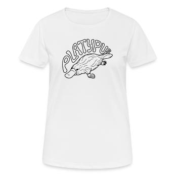 Platypus - Women's Breathable T-Shirt - white - Front - AI Model Female 172 dark (172cm)