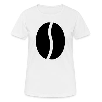 Coffee Beans - Women's Breathable T-Shirt - white - Front - AI Model Female 172 dark (172cm)