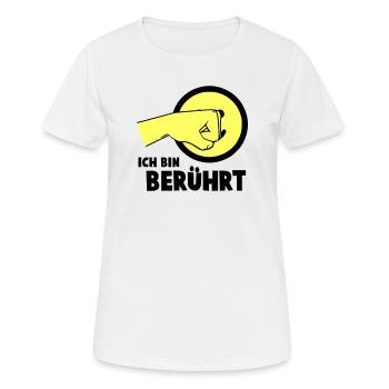 I'm touched - Women's Breathable T-Shirt - white - Front - AI Model Female 172 dark (172cm)