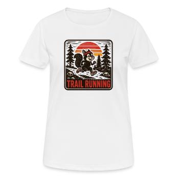 Course sur sentier - T-shirt respirant Femme - blanc - Devant - AI Model Female 172 dark (172cm)