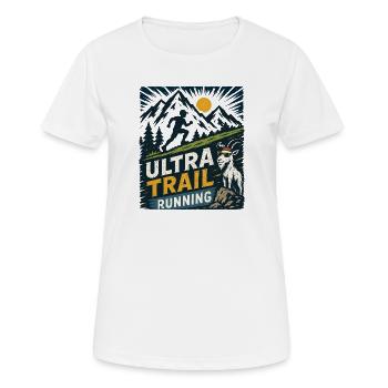 Ultra Trail Running - T-shirt respirant Femme - blanc - Devant - AI Model Female 172 dark (172cm)
