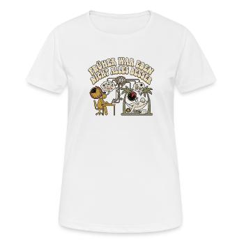 KI Liebhaber - Frauen T-Shirt atmungsaktiv - Weiß - Vorne - AI Model Female 172 dark (172cm)